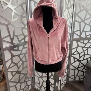 Pink Hooded Women's Sweater